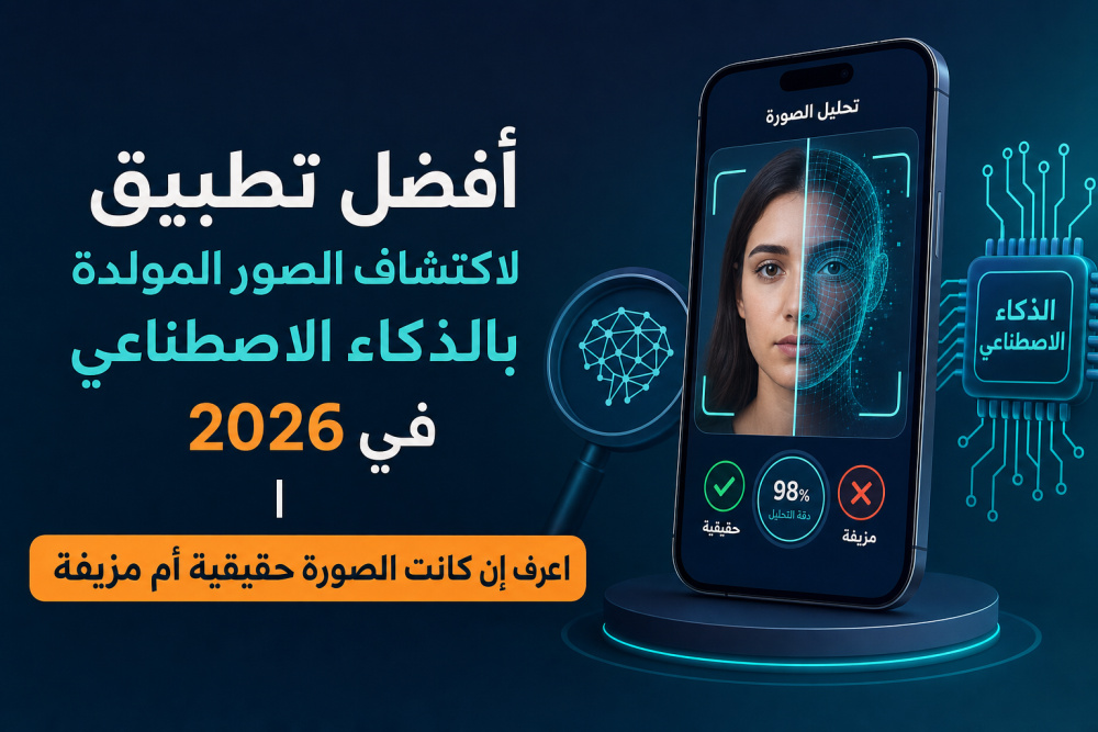 أفضل تطبيق لاكتشاف الصور المولدة بالذكاء الاصطناعي في 2026 | اعرف إن كانت الصورة حقيقية أم مزيفة