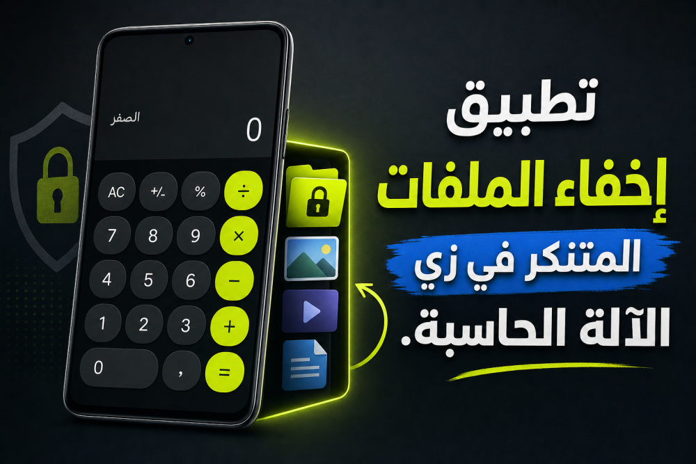 تطبيق إخفاء الملفات المتنكر في زي الآلة الحاسبة