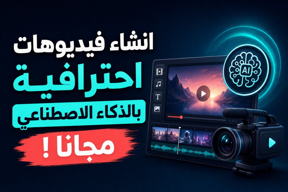 انشاء فيديوهات احترافية بالذكاء الاصطناعي مجانا !