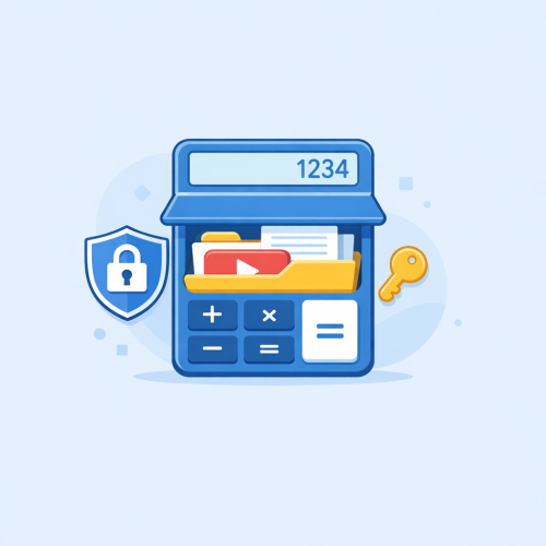 تطبيق إخفاء الملفات المتنكر في زي الآلة الحاسبة: أمان وخصوصية في متناول يدك
