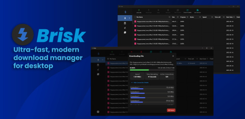 أفضل مدير تنزيل حديث وسريع جدًا لأجهزة الكمبيوتر | تحميل برنامج Brisk بأقصى سرعة واستقرار