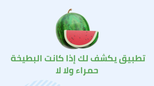 تطبيق يكشف لك إذا كانت البطيخة حمراء ولا لا