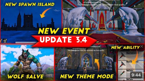 BETA UPDATE IS AVAILABLE PUBG MOBILE 3.4 UPDATE SANGUINE ECLIPSE