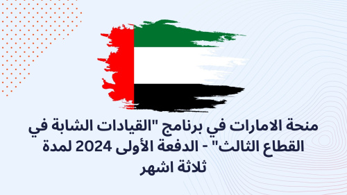 منحة الامارات في برنامج "القيادات الشابة في القطاع الثالث" - الدفعة الأولى 2024 لمدة ثلاثة اشهر